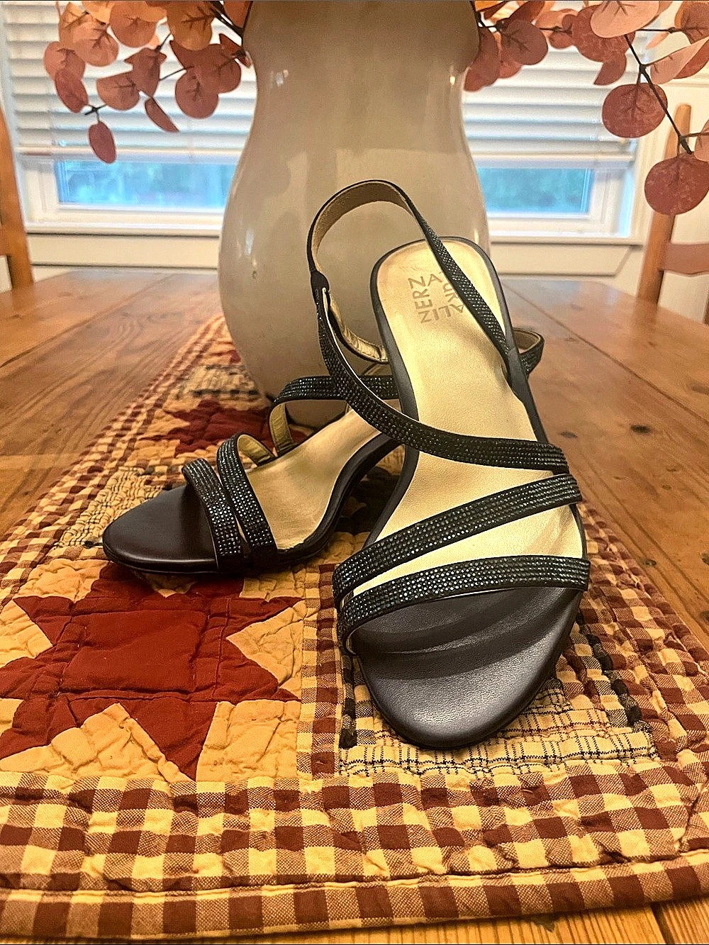 Naturalizer Vanessa 2 Strappy Dress Sandal Black Heels
